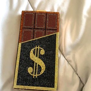Candy bar money clutch